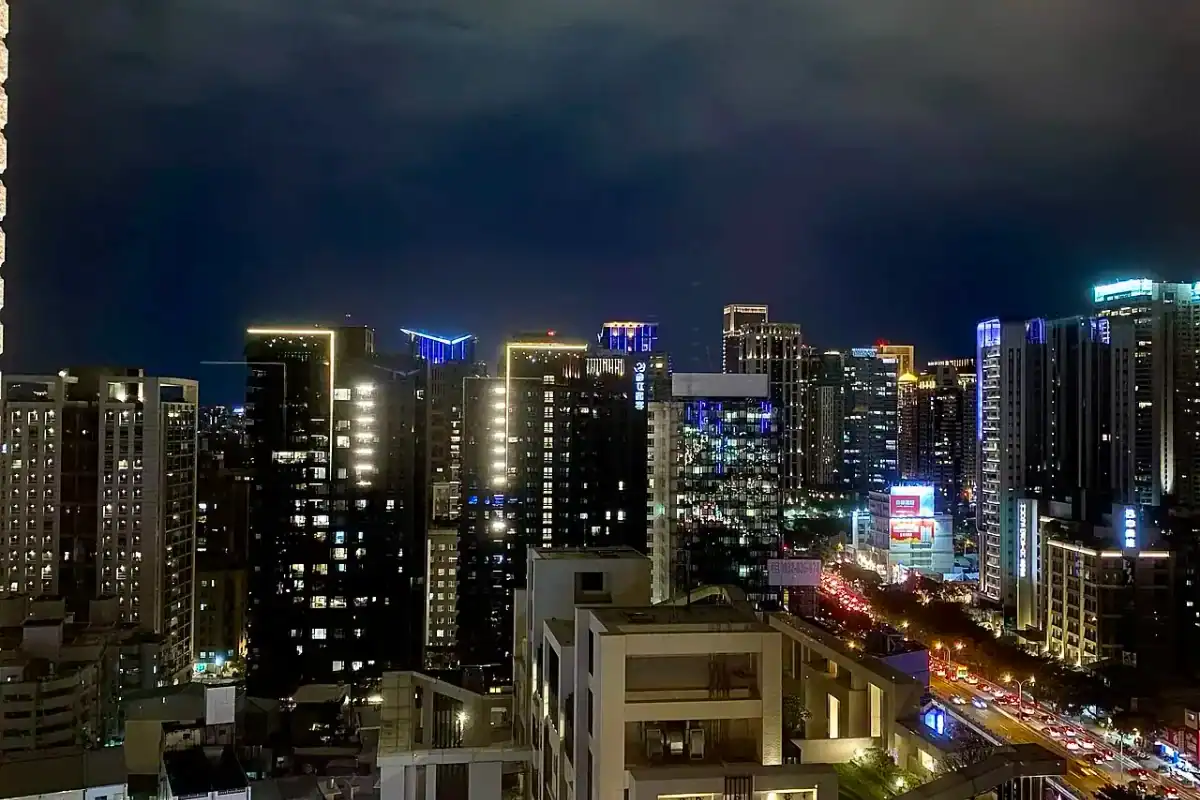 台中三天兩夜住宿比較的台中七期市政特區夜景