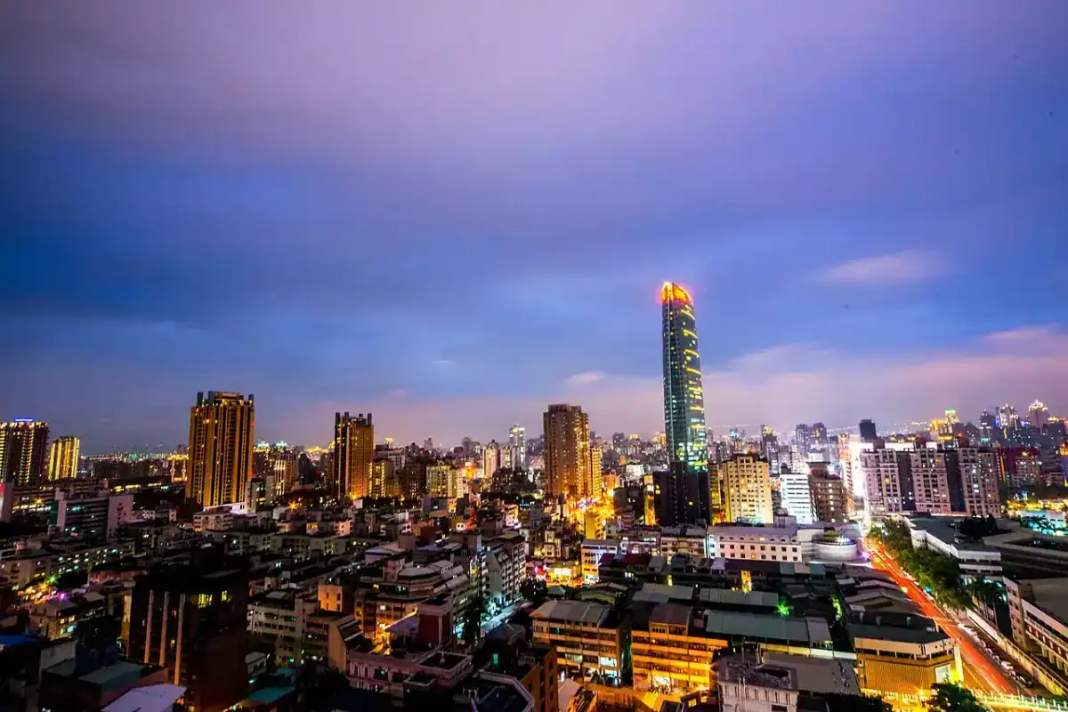 台中3天2夜行程：台中3天2夜住宿總整理，台中市區夜景與大樓天際線