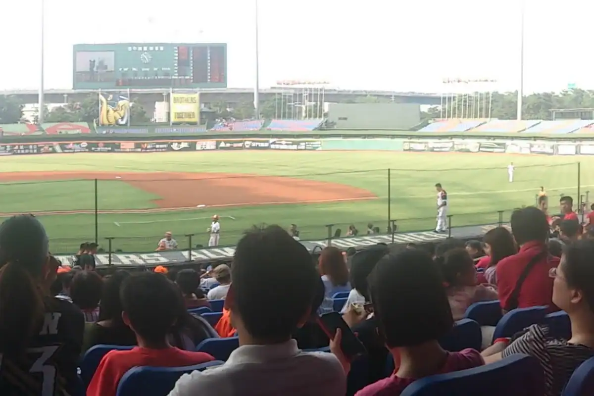 洲際棒球場附近住宿文章配圖:台中洲際棒球場看台與球場全景