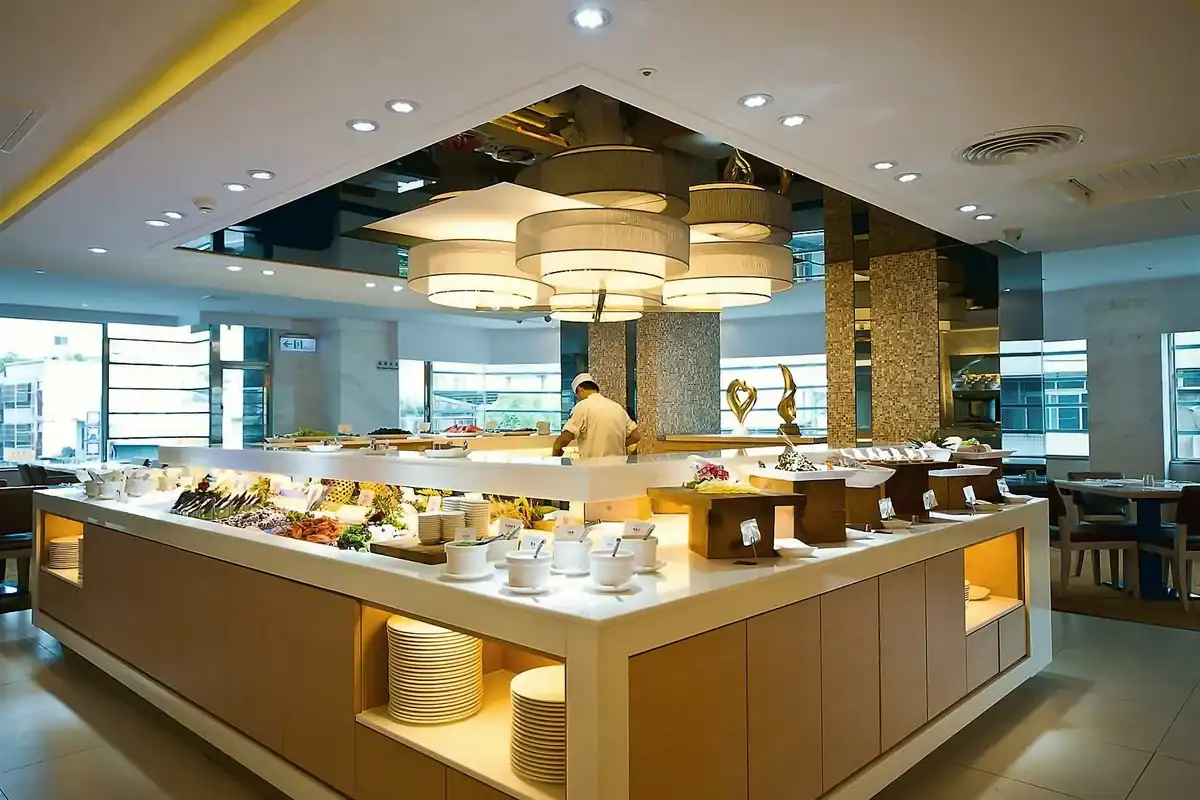 台中北屯住宿推薦：仲信金鬱金香酒店自助餐廳