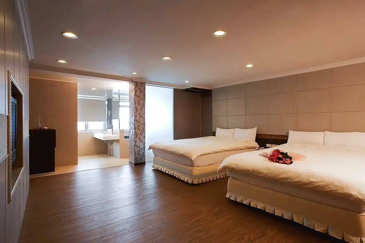 台中北屯住宿推薦：麒麟峰溫泉會館客房