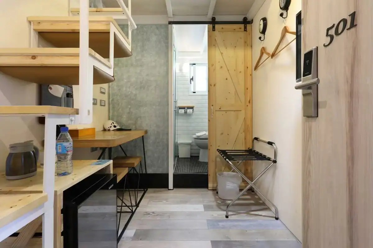 台中東區住宿推薦:MINI HOTELS 台中火車站館雙人房實景