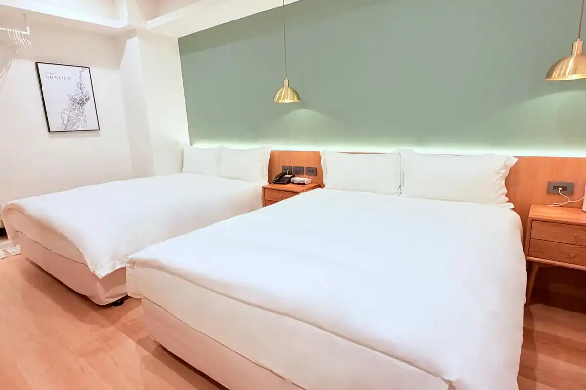 台中北區住宿推薦:浮逸旅館台中文心中清四人家庭房實景