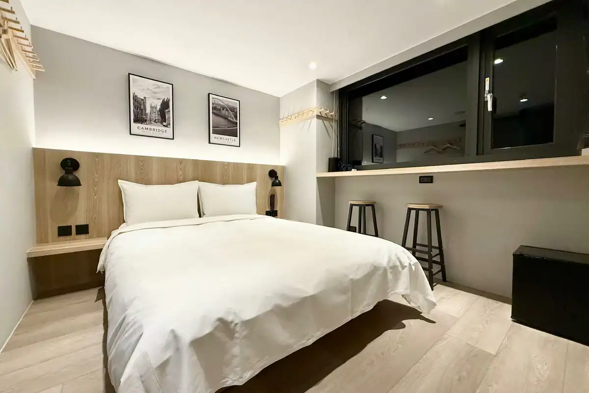 台中北區住宿推薦:N2 Hotel客房一隅實景