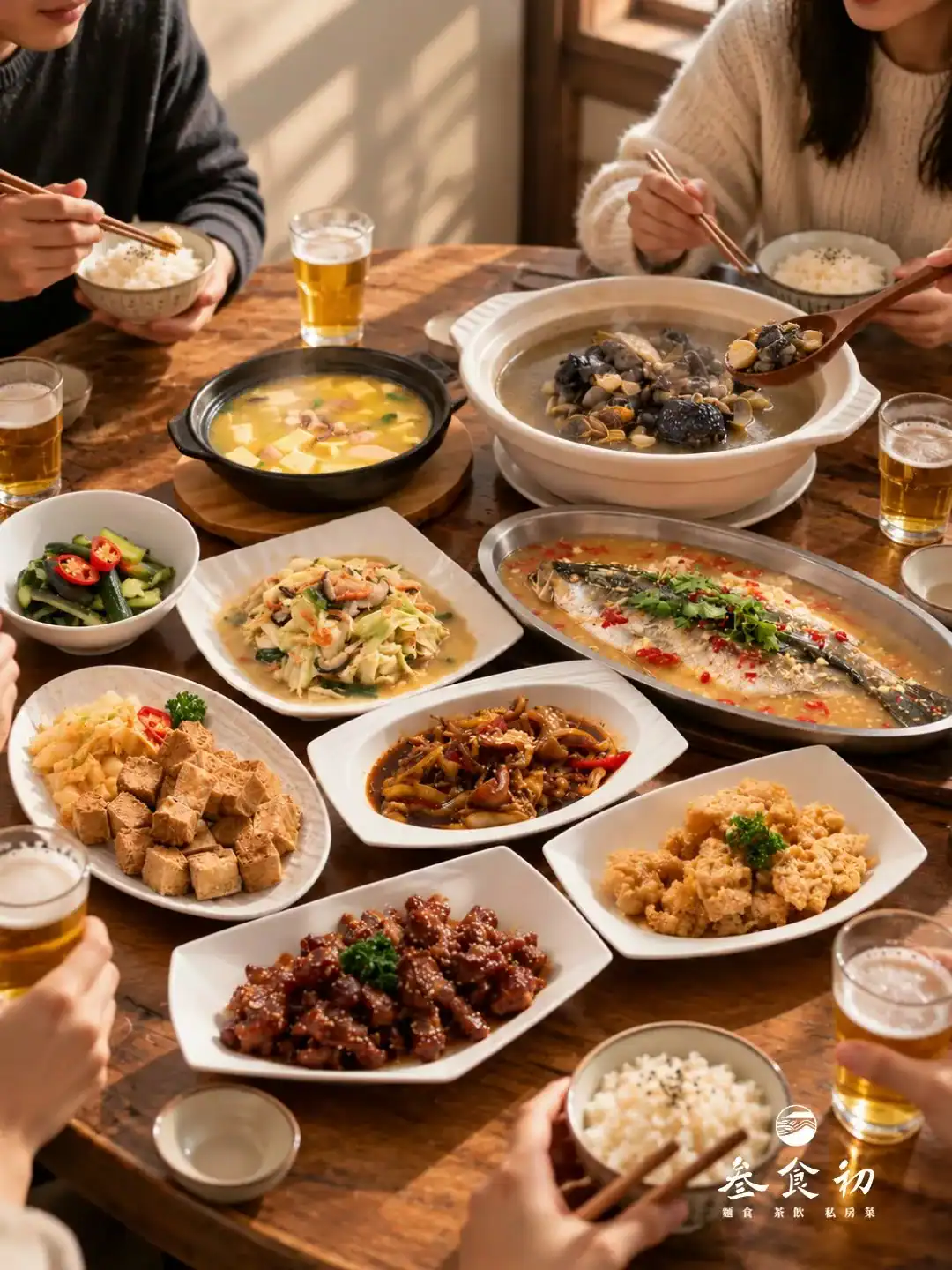 台中尾牙餐廳包廂非飯店選擇之一的叁食初私房菜包廂